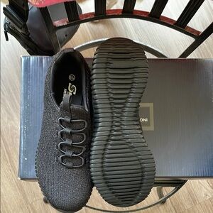 Black Sparkle Sneakers